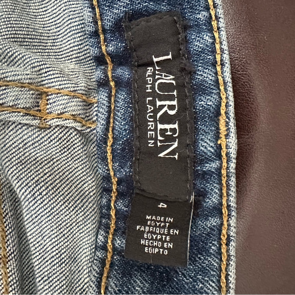 Ralph Lauren High-Rise Button-Fly Women’s Jeans - Medium Blue - Picture 5 of 8